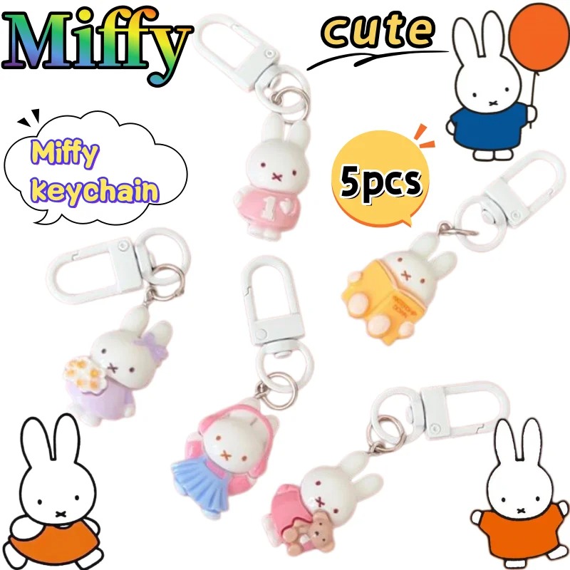 Resin Art Heart - HOT 5pcs Miffy keychain creative high-value