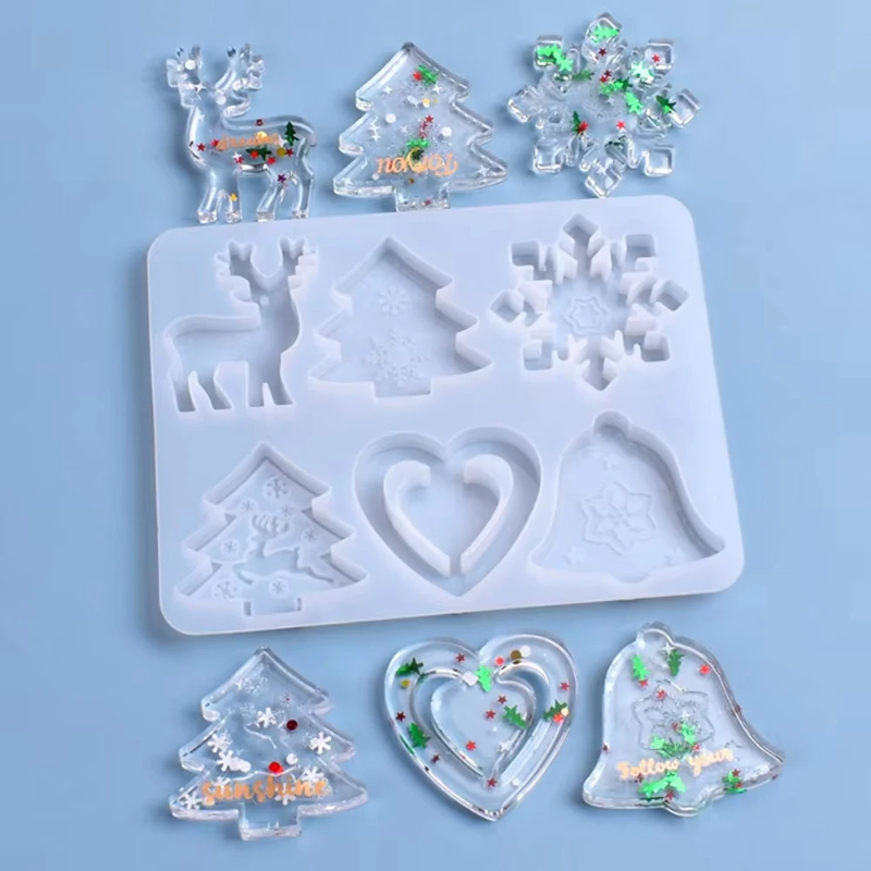 Resin Art Kit For Beginners - Christmas Mold DIY Resin Crystal Epoxy