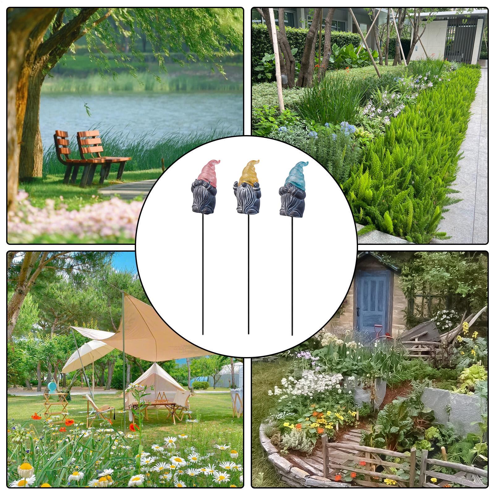 Decorative Yard Stakes 3-Piece - Resin Art Flower recension och pris