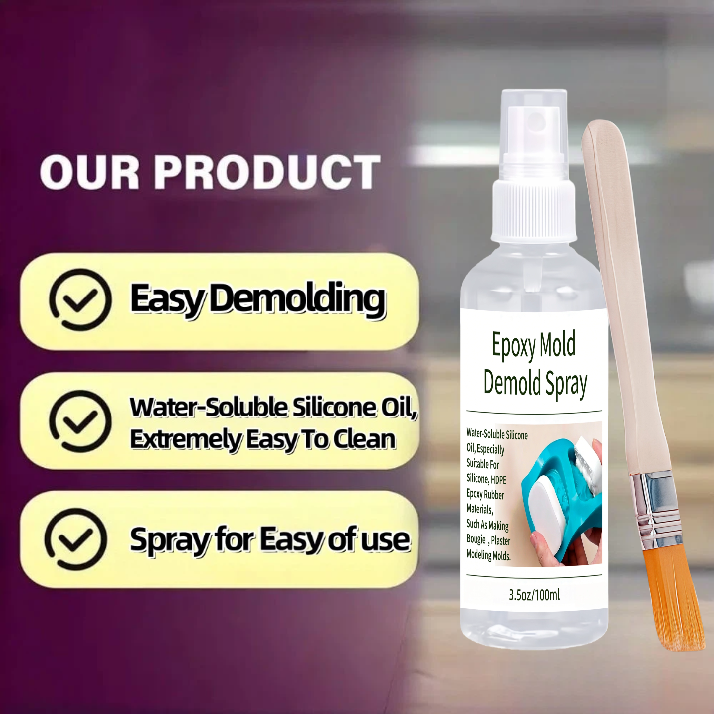 Epoxy Mold Demold Spray, Fast- - Release Spray Silicone recension och pris