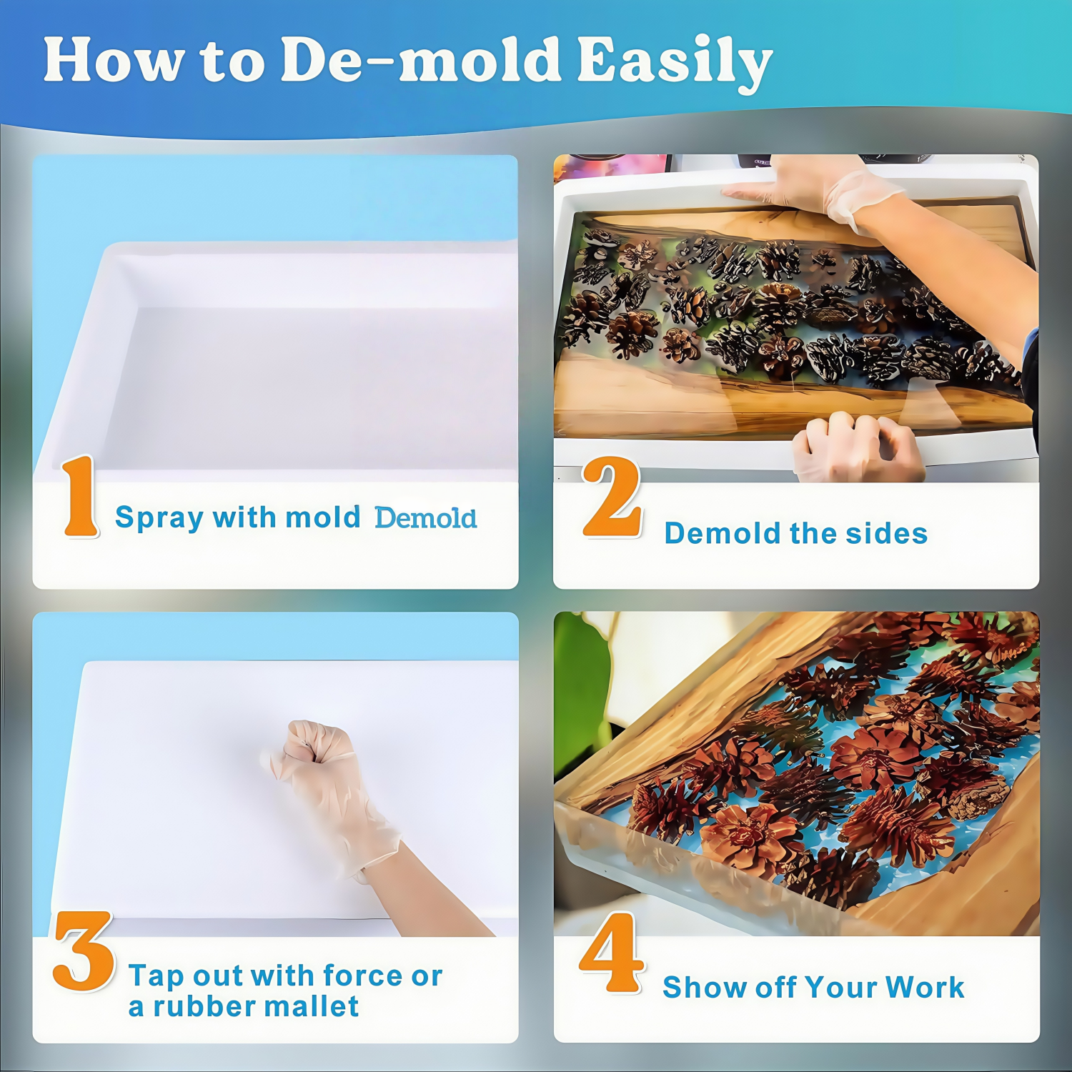 Epoxy Mold Demold Spray, Fast- - Release Spray Silicone recension och pris