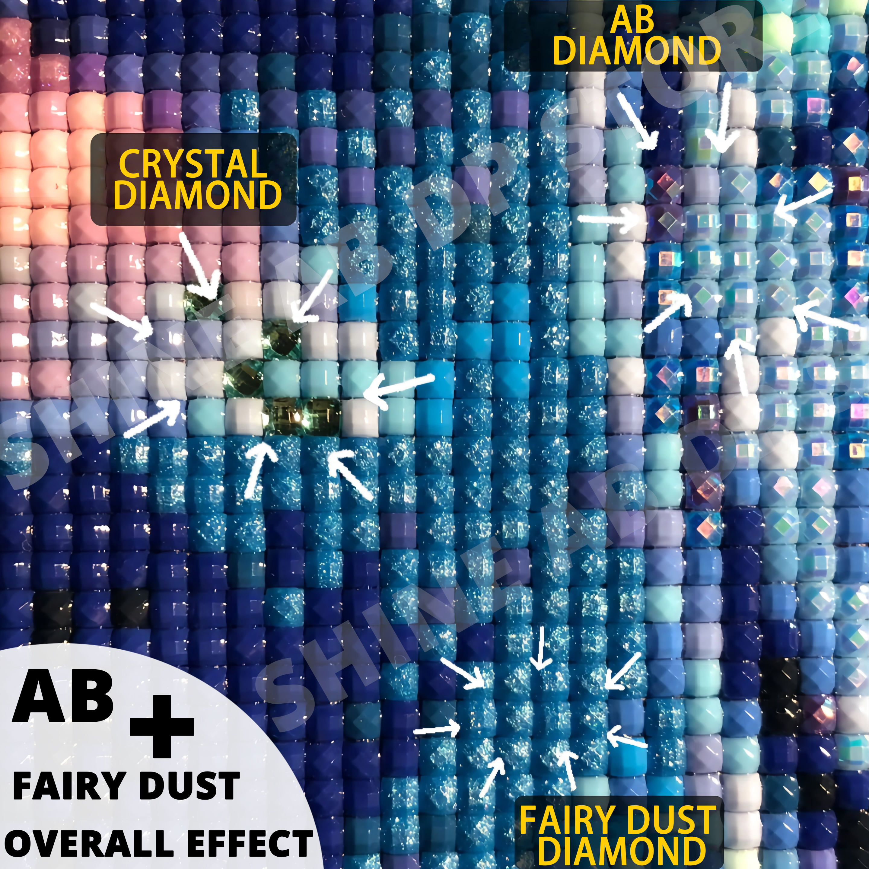 Resin Fairy Dust AB Diamond Pa - Resin Art For Rose recension och pris