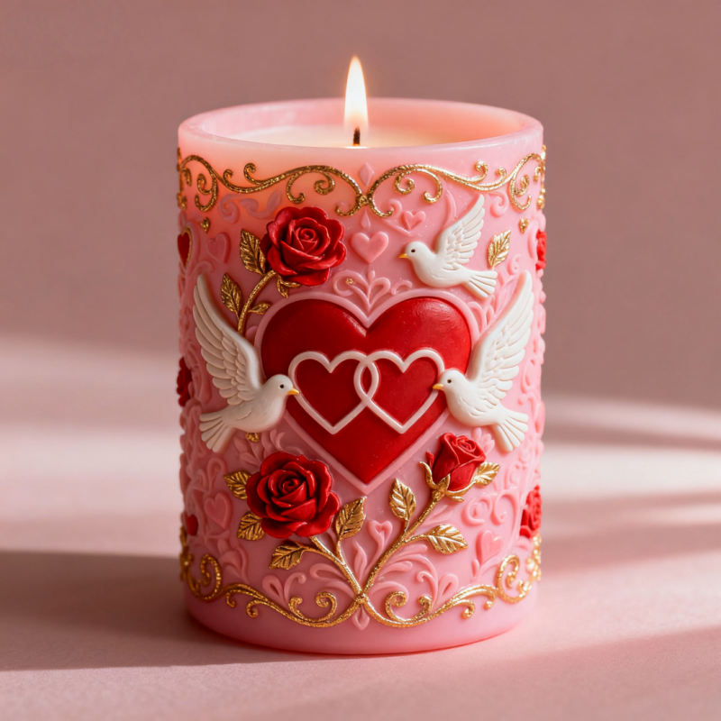 Double Heart Connected White D - Resin Art For Rose recension och pris