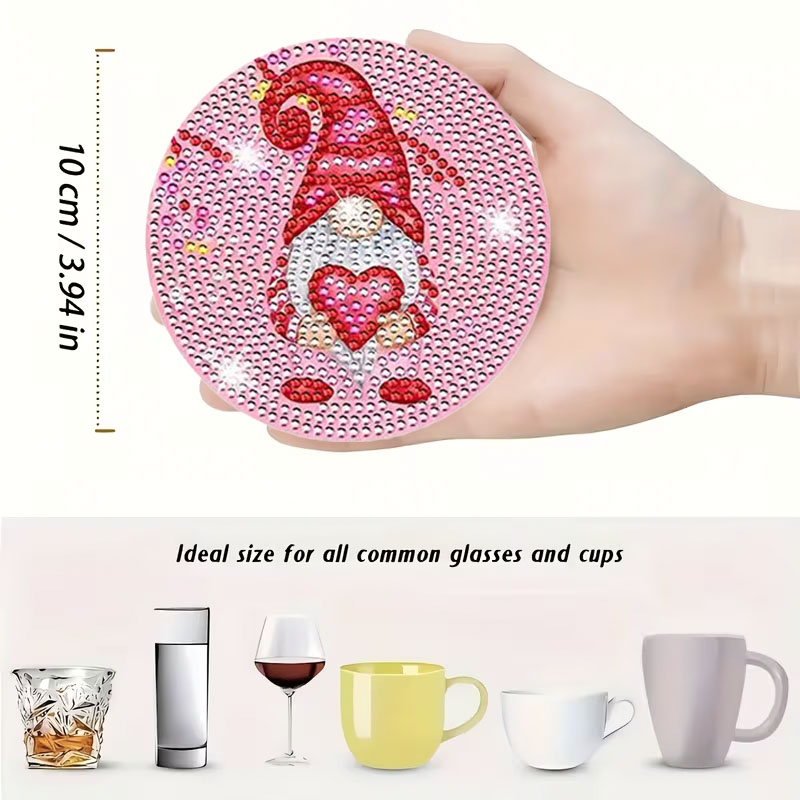 8PCS Valentine's Day Gnome Dia - Resin Art For Beginner recension och pris