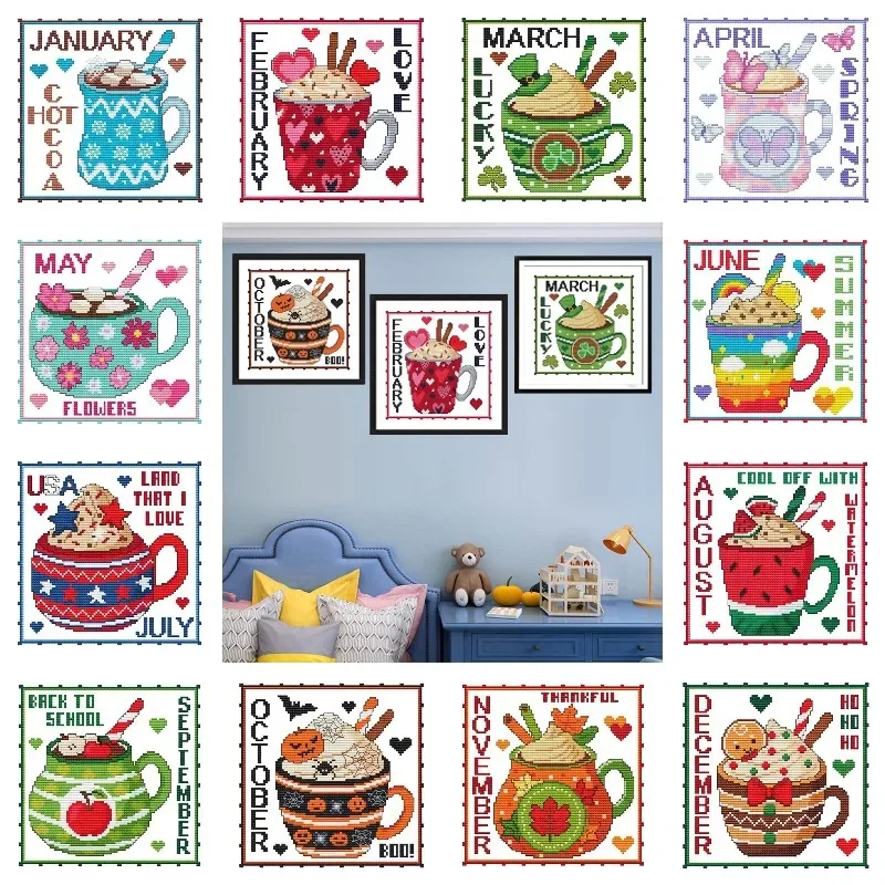 Months Dessert Cup 5D Diamond  - Resin Art For Beginner recension och pris