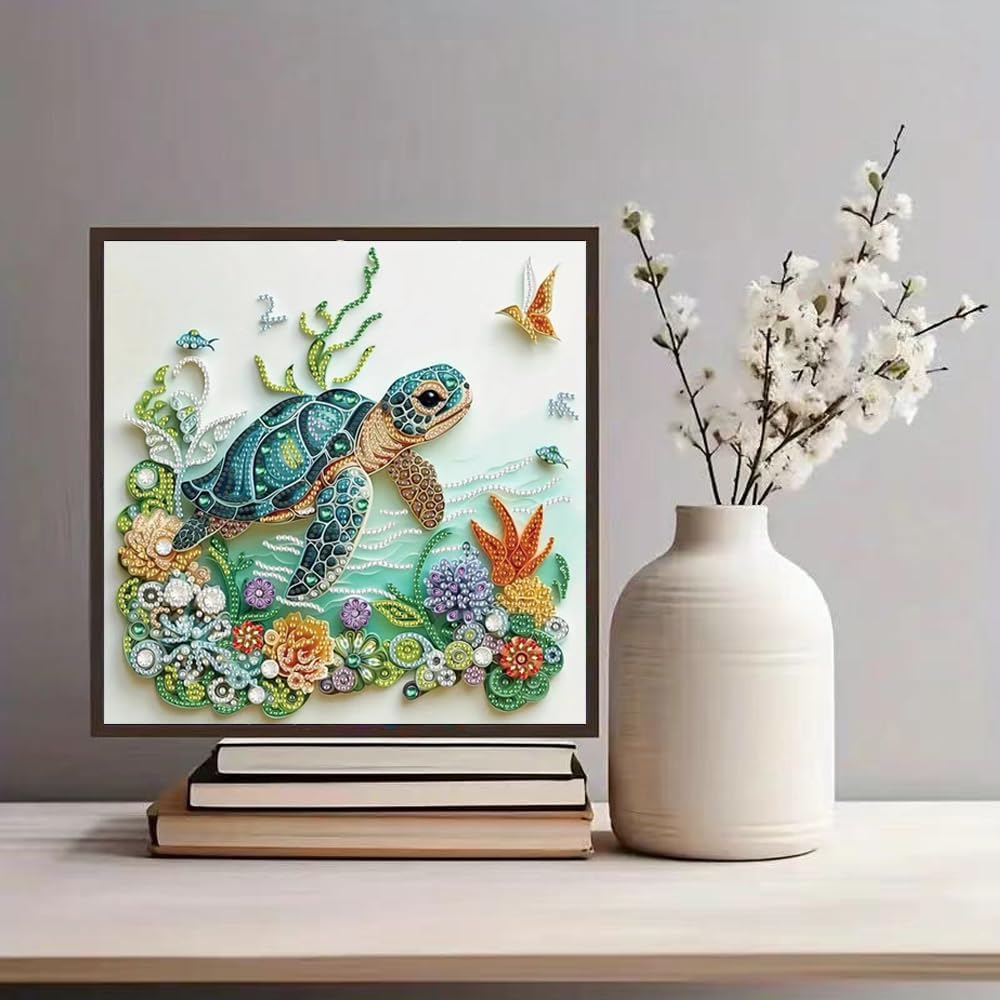 Sea Turtle Animal Diamond Pain - Resin Art For Beginner recension och pris