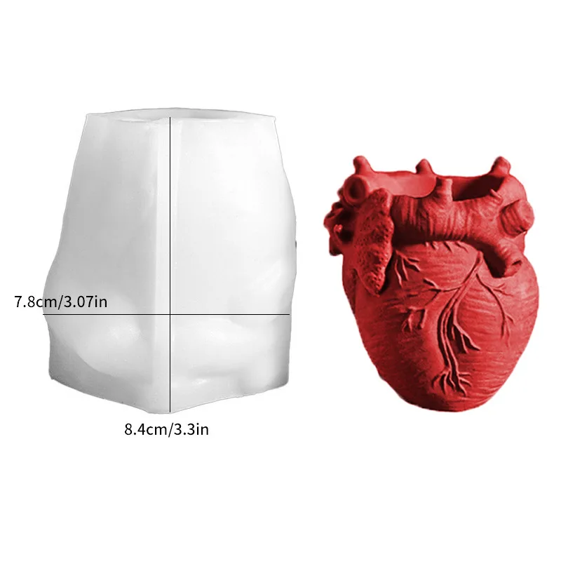 Heart Flowerpot Vase Resin Sil - Resin Art Heart recension och pris