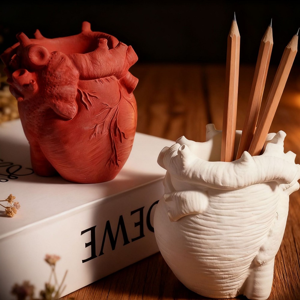 Heart Flowerpot Vase Resin Sil - Resin Art Heart recension och pris