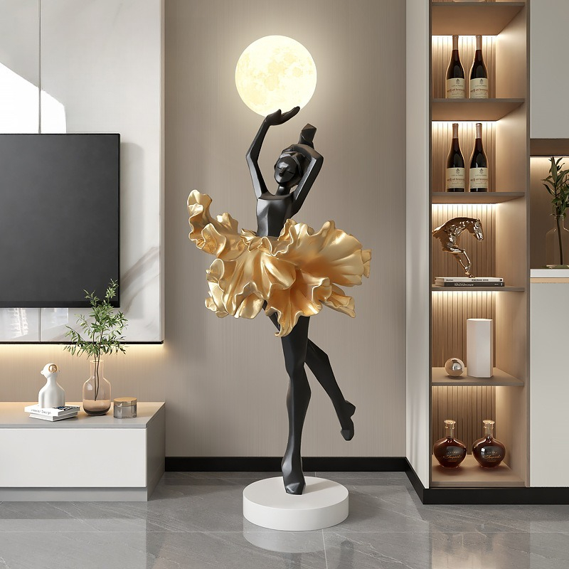 Girl Art Ornament Italian Abst - Resin Art On Floor recension och pris