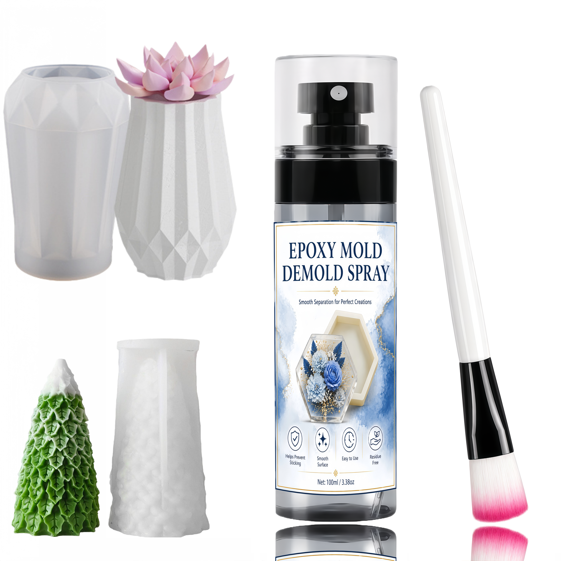 7oz/3.5oz Silicone Mold Releas - Release Spray Silicone recension och pris