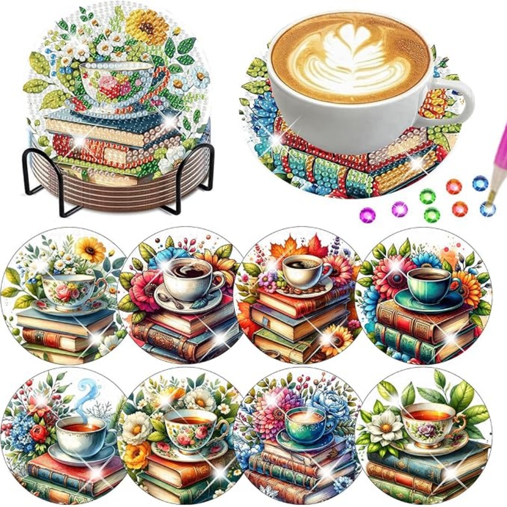 8PCS/DIY Diamond Art Painting  - Resin Art For Beginner recension och pris