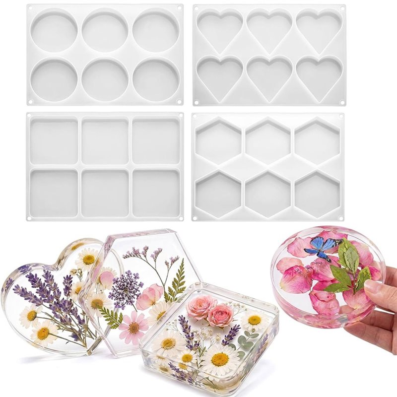 [ABFI!】 Resin Molds For DIY Ep - Resin Art Heart recension och pris