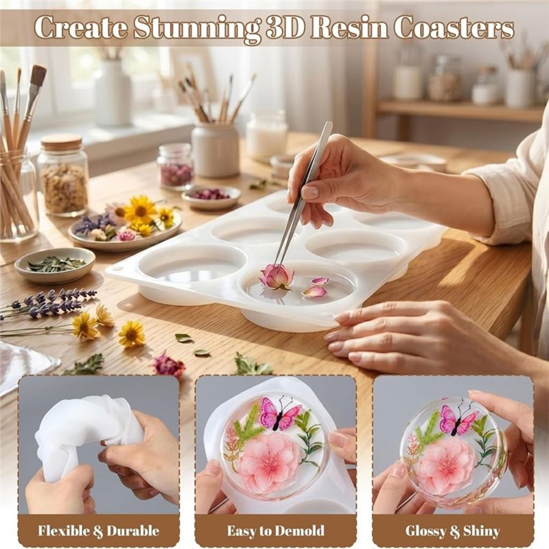[ABFI!】 Resin Molds For DIY Ep - Resin Art Heart recension och pris