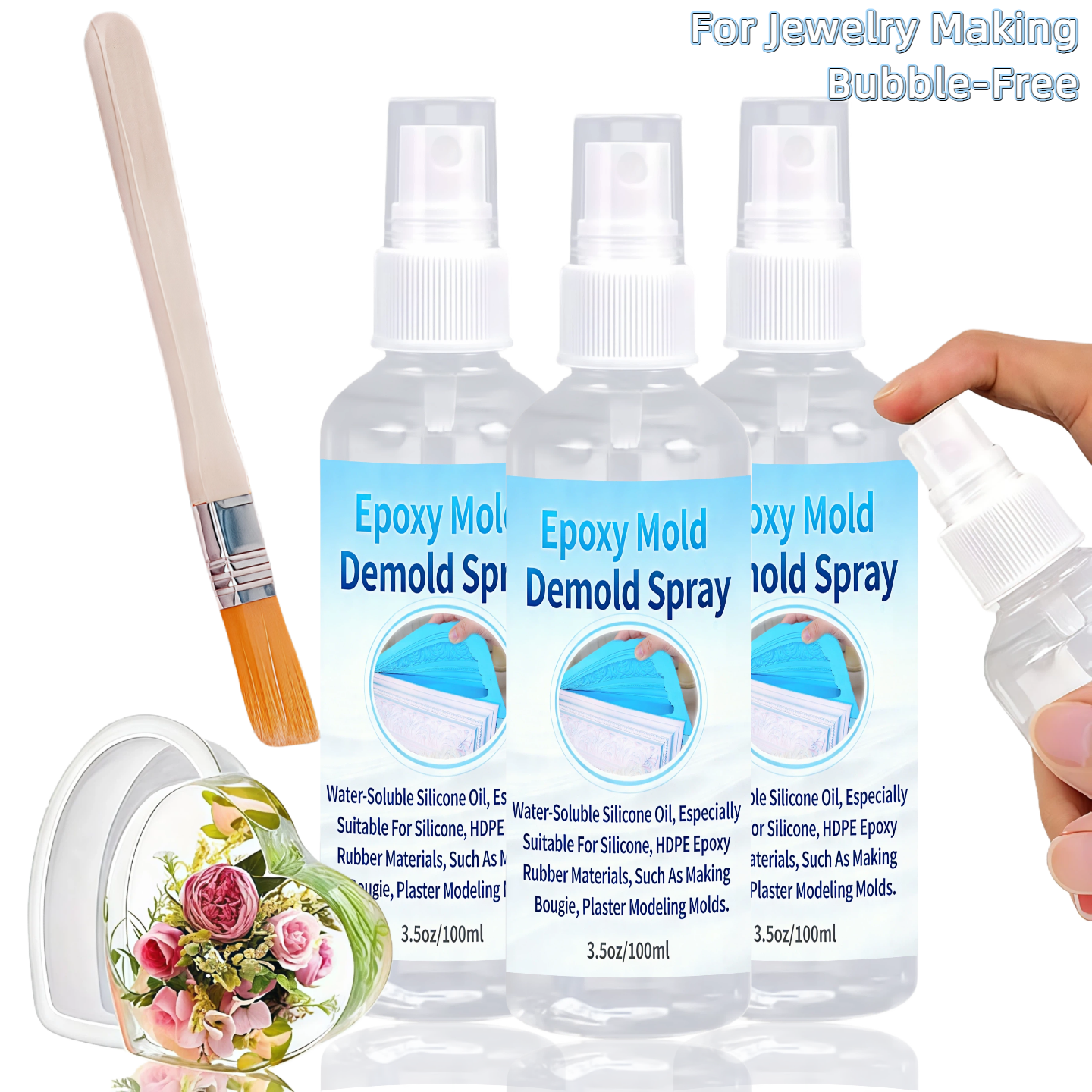 1-Piece Fast-Drying Epoxy Rele - Release Spray Silicone recension och pris