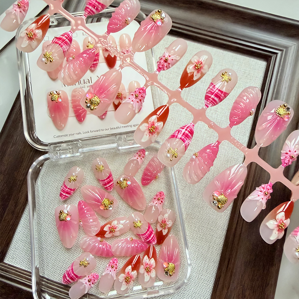10/30pcs Pink Ombre 3D Flower  - Resin Art Flower recension och pris