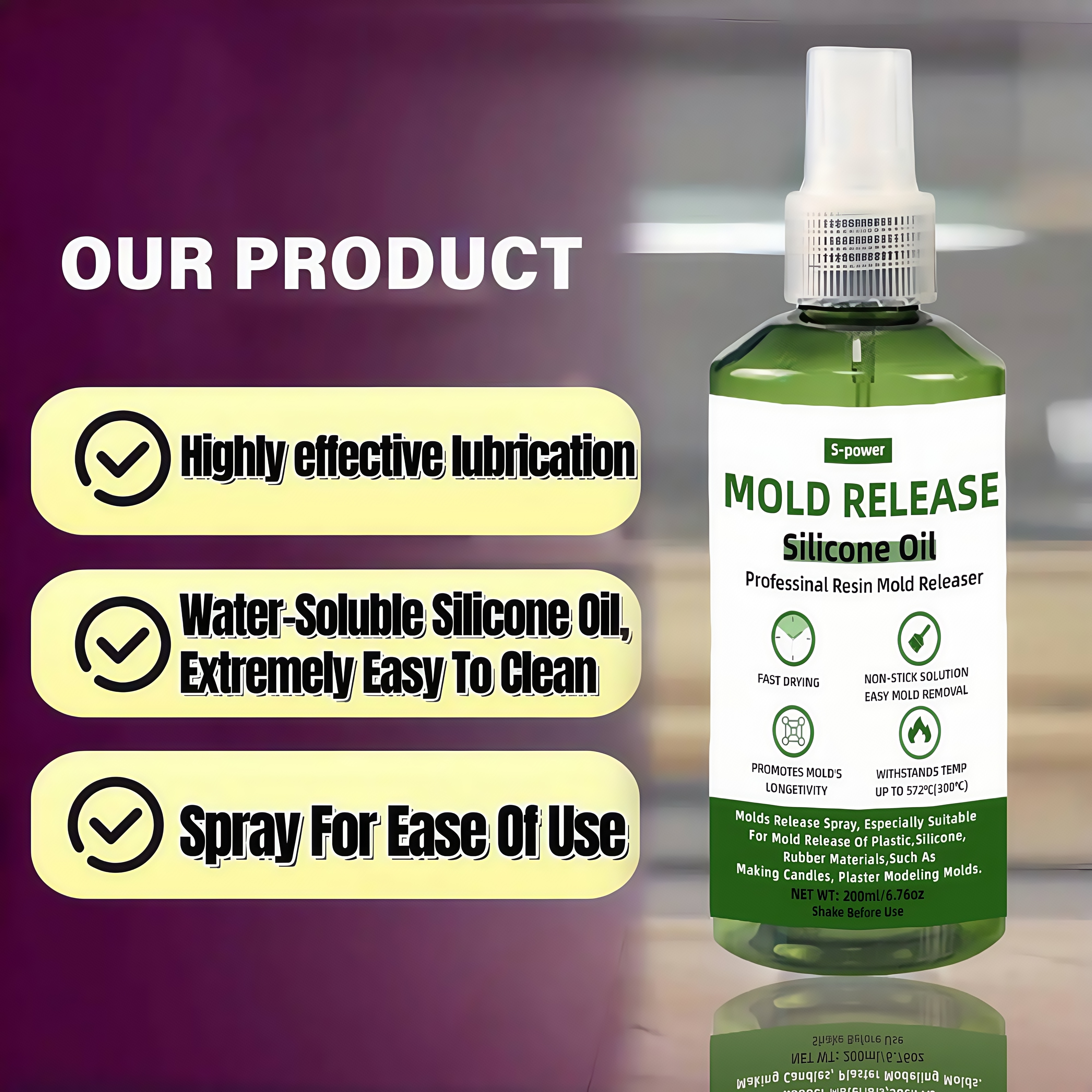 3.3oz Molds Silicone Oil Relea - Release Spray Silicone recension och pris
