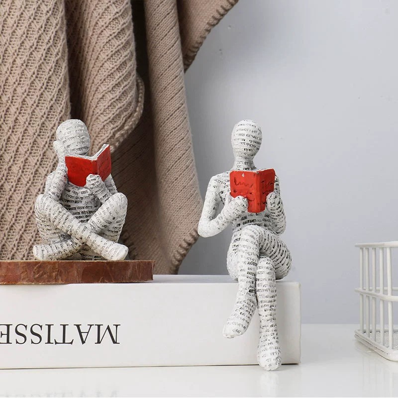 1pc Creative Reading Paper Pul - Resin Art For Anniversary Gift recension och pris