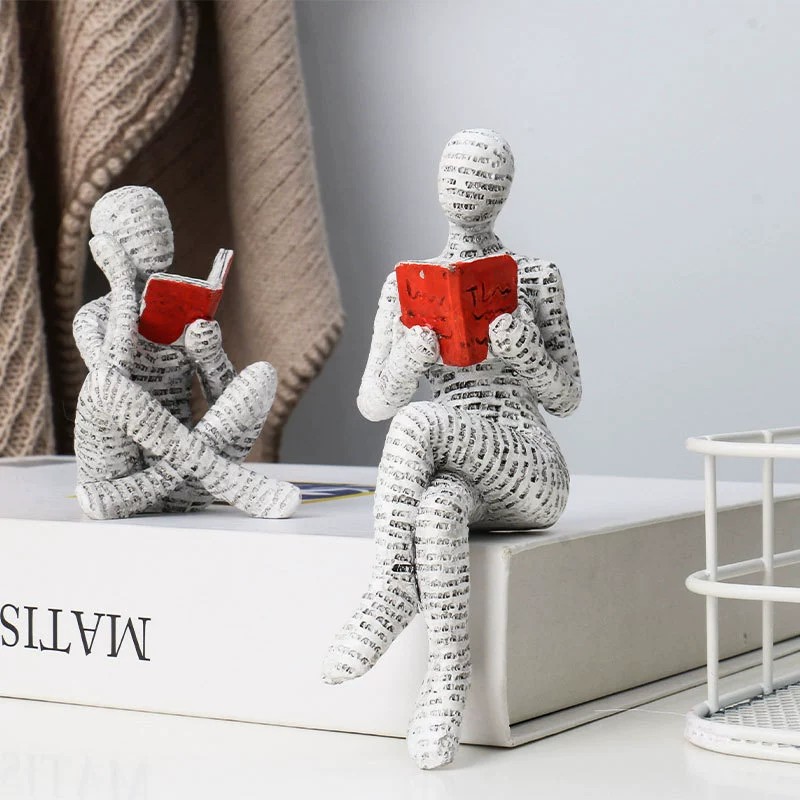 1pc Creative Reading Paper Pul - Resin Art For Anniversary Gift recension och pris
