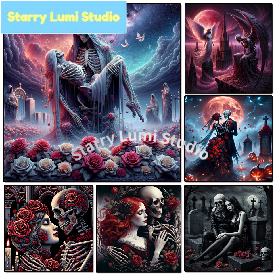 5D Diamond Painting Gothic Lad - Resin Art For Rose recension och pris