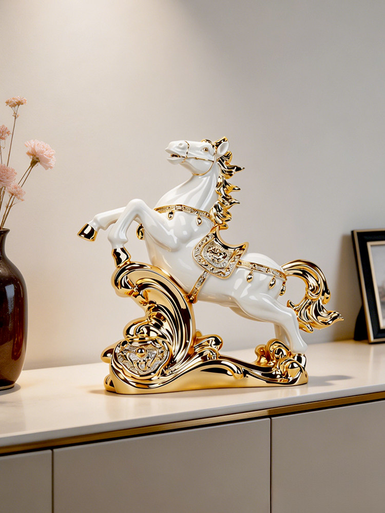 Home Decor Horse Statue Deskto - Resin Art For Anniversary Gift recension och pris
