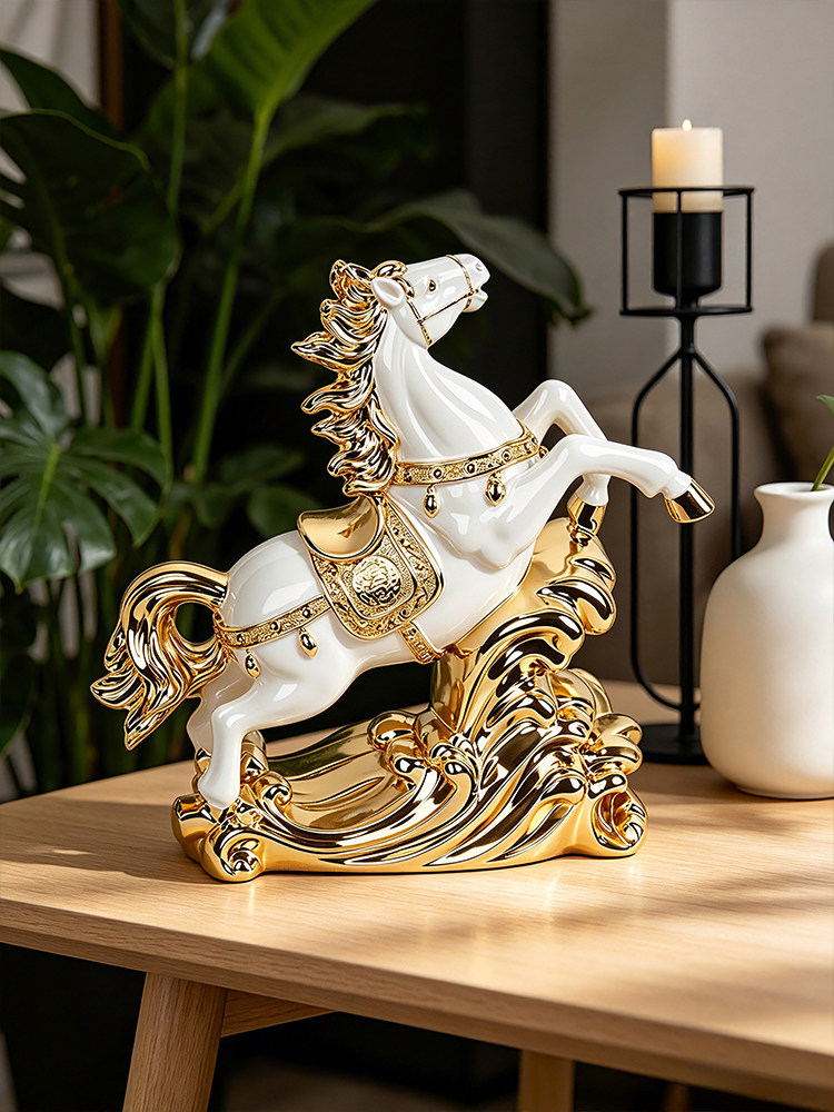 Home Decor Horse Statue Deskto - Resin Art For Anniversary Gift recension och pris
