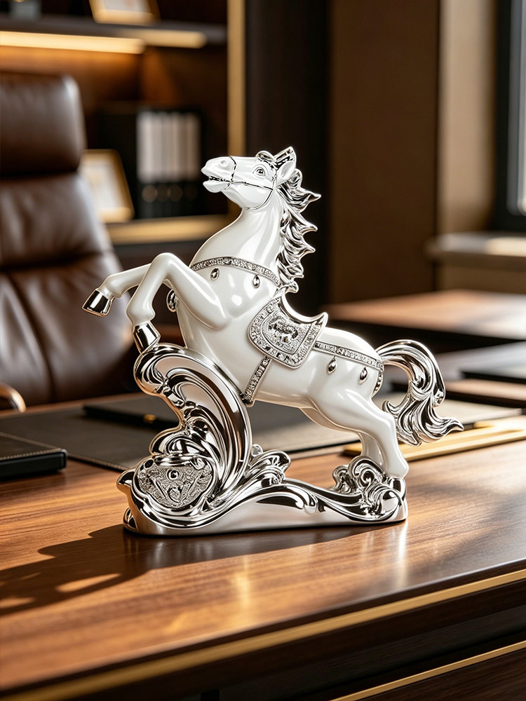 Home Decor Horse Statue Deskto - Resin Art For Anniversary Gift recension och pris