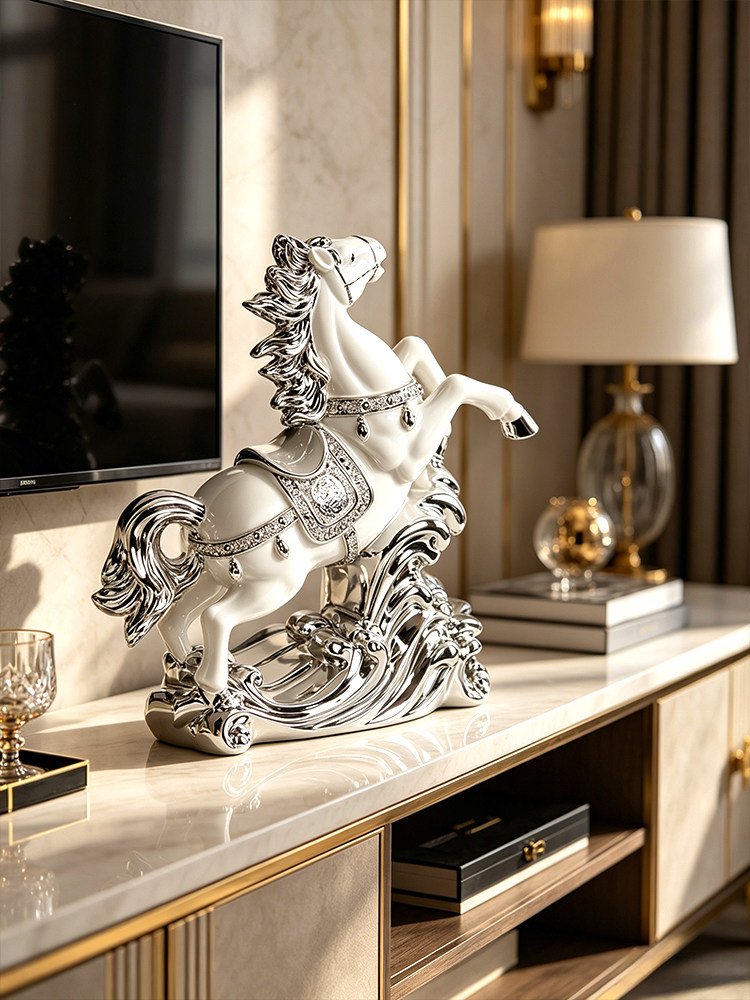 Home Decor Horse Statue Deskto - Resin Art For Anniversary Gift recension och pris
