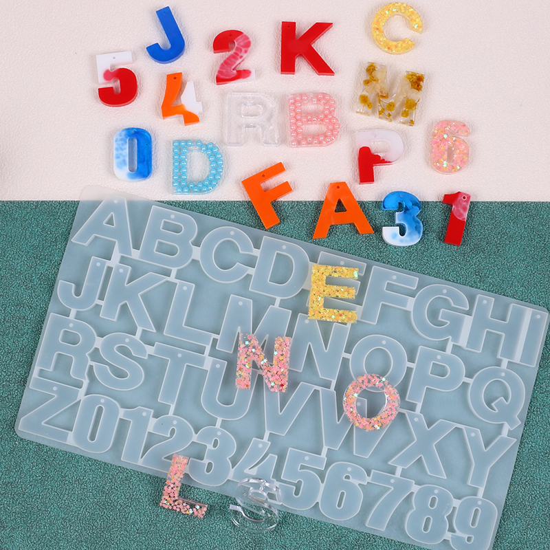Letter Number Keychain Silicon - Resin Art Kit For Beginners recension och pris