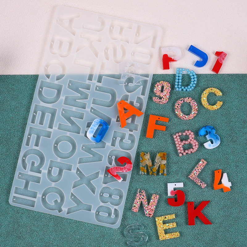 Letter Number Keychain Silicon - Resin Art Kit For Beginners recension och pris