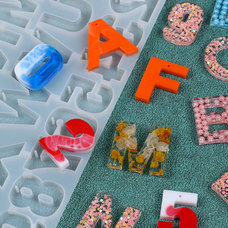 Letter Number Keychain Silicon - Resin Art Kit For Beginners recension och pris