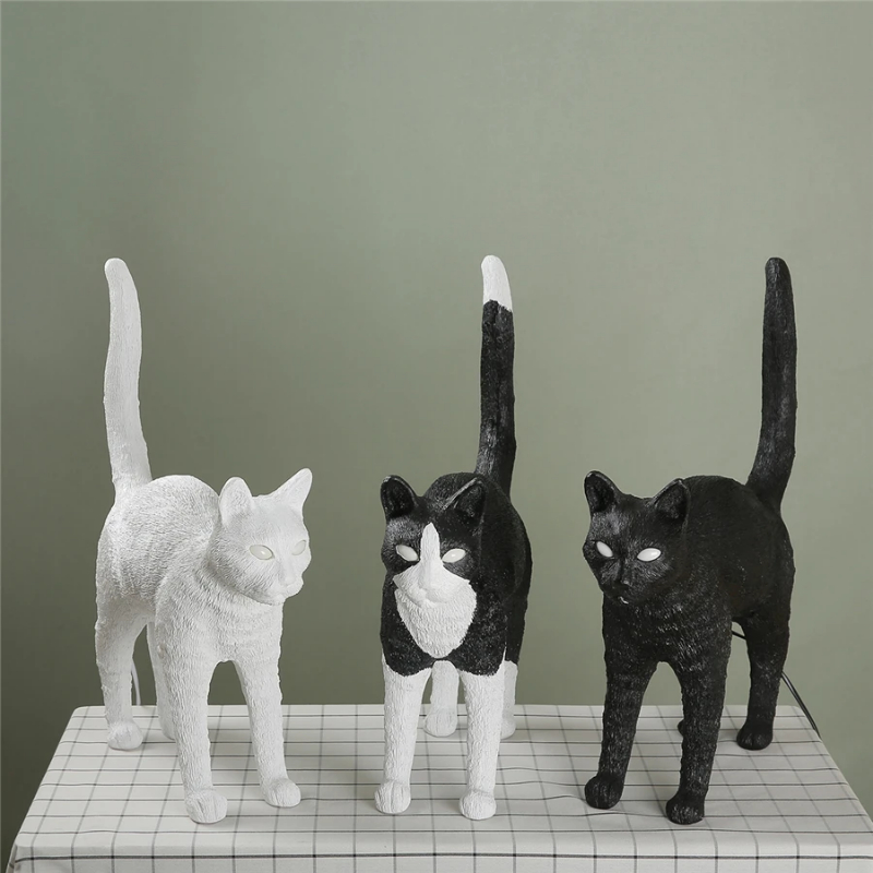 Nordic cat Table Lamp Resin an - Resin Art On Floor recension och pris