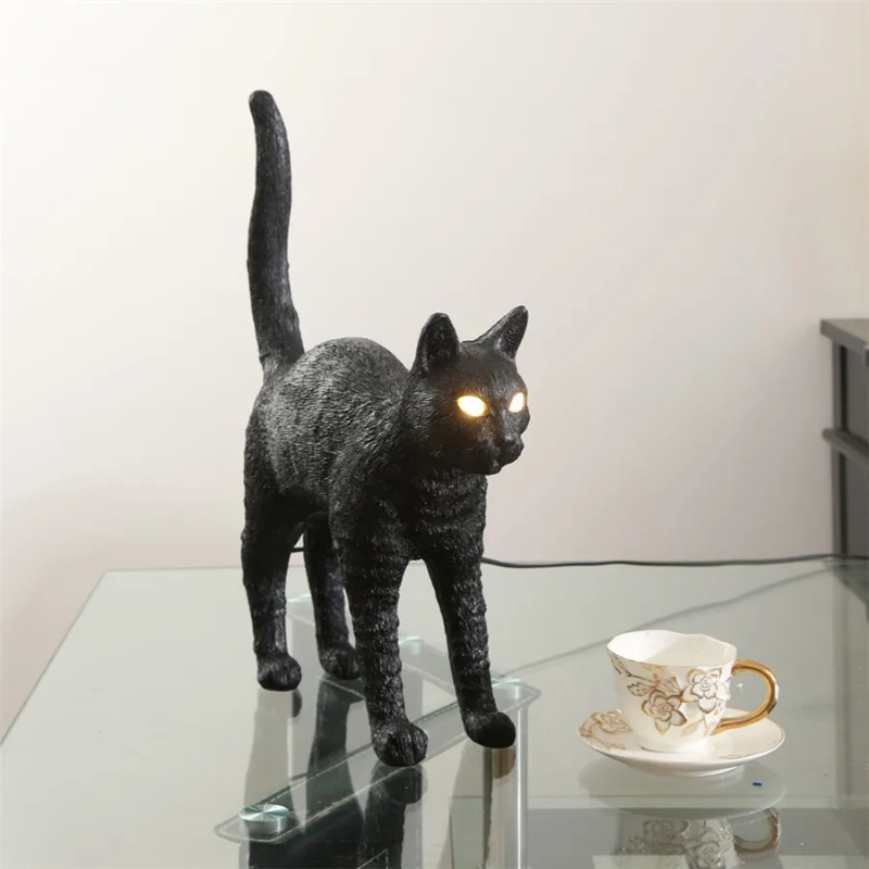 Nordic cat Table Lamp Resin an - Resin Art On Floor recension och pris