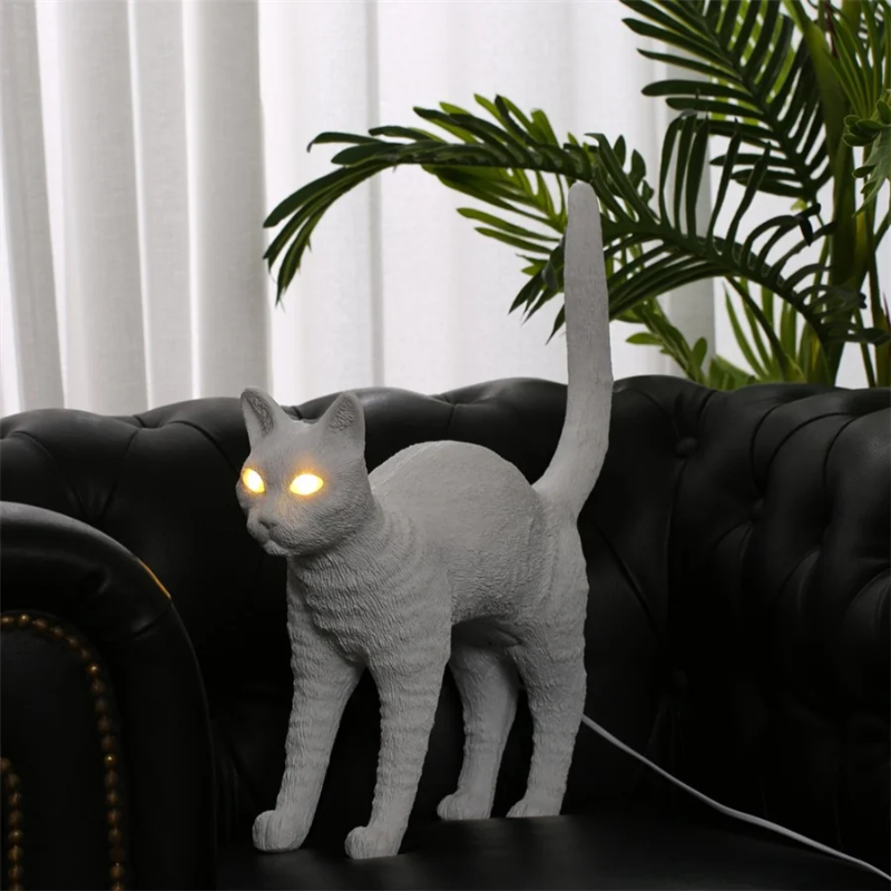 Nordic cat Table Lamp Resin an - Resin Art On Floor recension och pris
