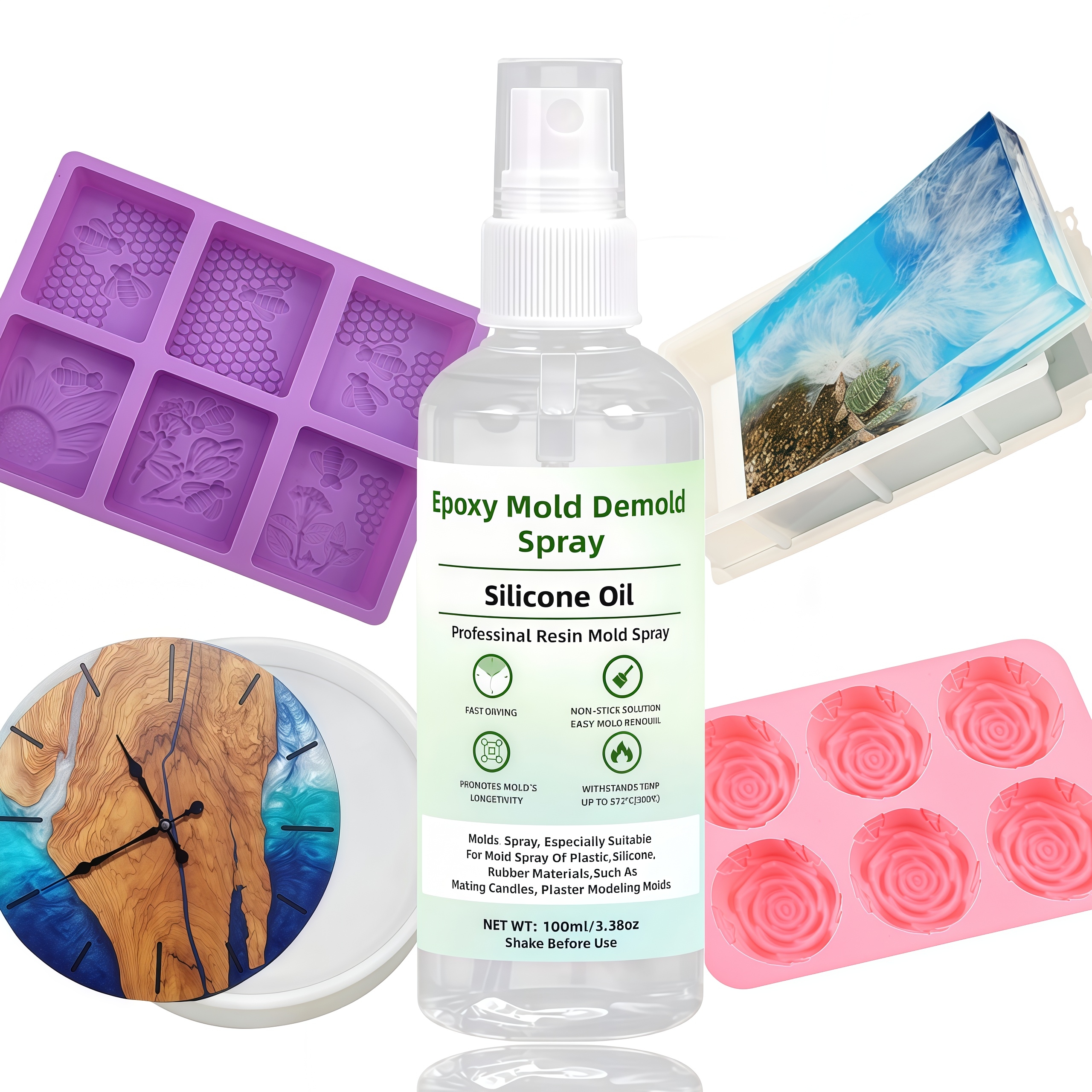 Epoxy Mold Demoulding Spray, E - Release Spray Silicone recension och pris