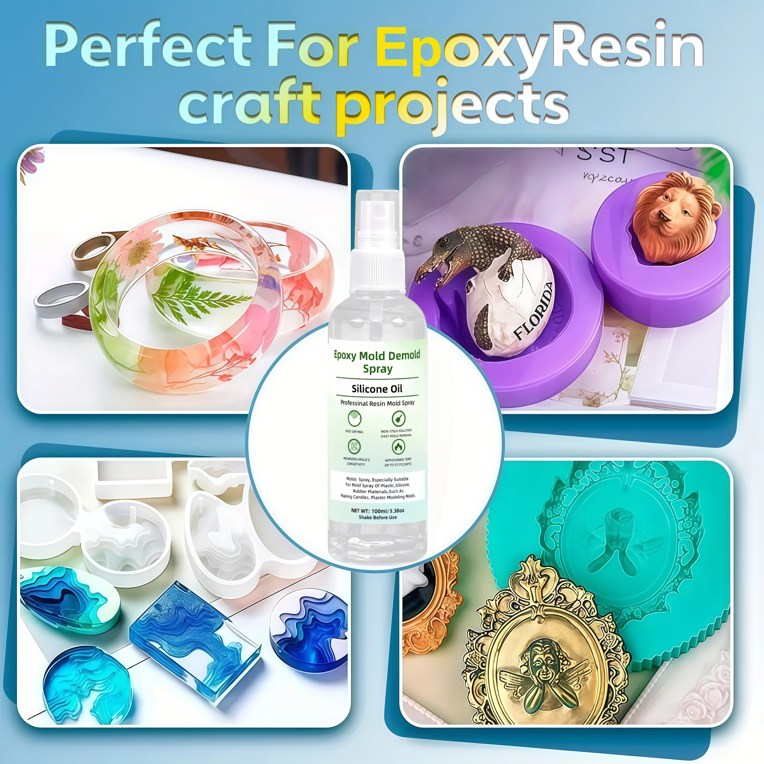 Epoxy Mold Demoulding Spray, E - Release Spray Silicone recension och pris