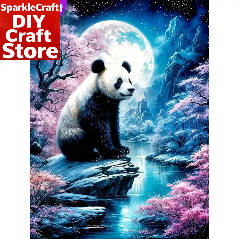 1PC frameless   Panda Diamond  - Resin Art For Beginner recension och pris