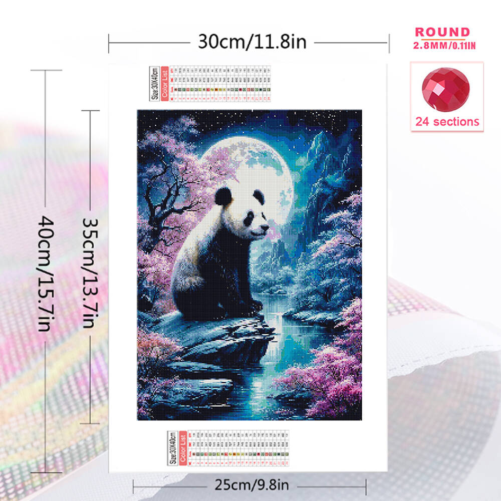 1PC frameless   Panda Diamond  - Resin Art For Beginner recension och pris
