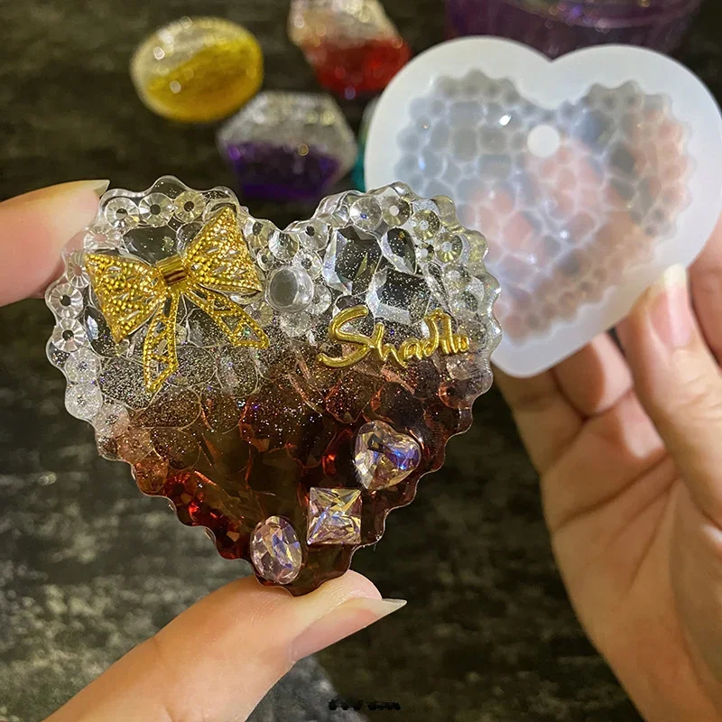 Heart-Shaped Crystal Epoxy Res - Resin Art Heart recension och pris