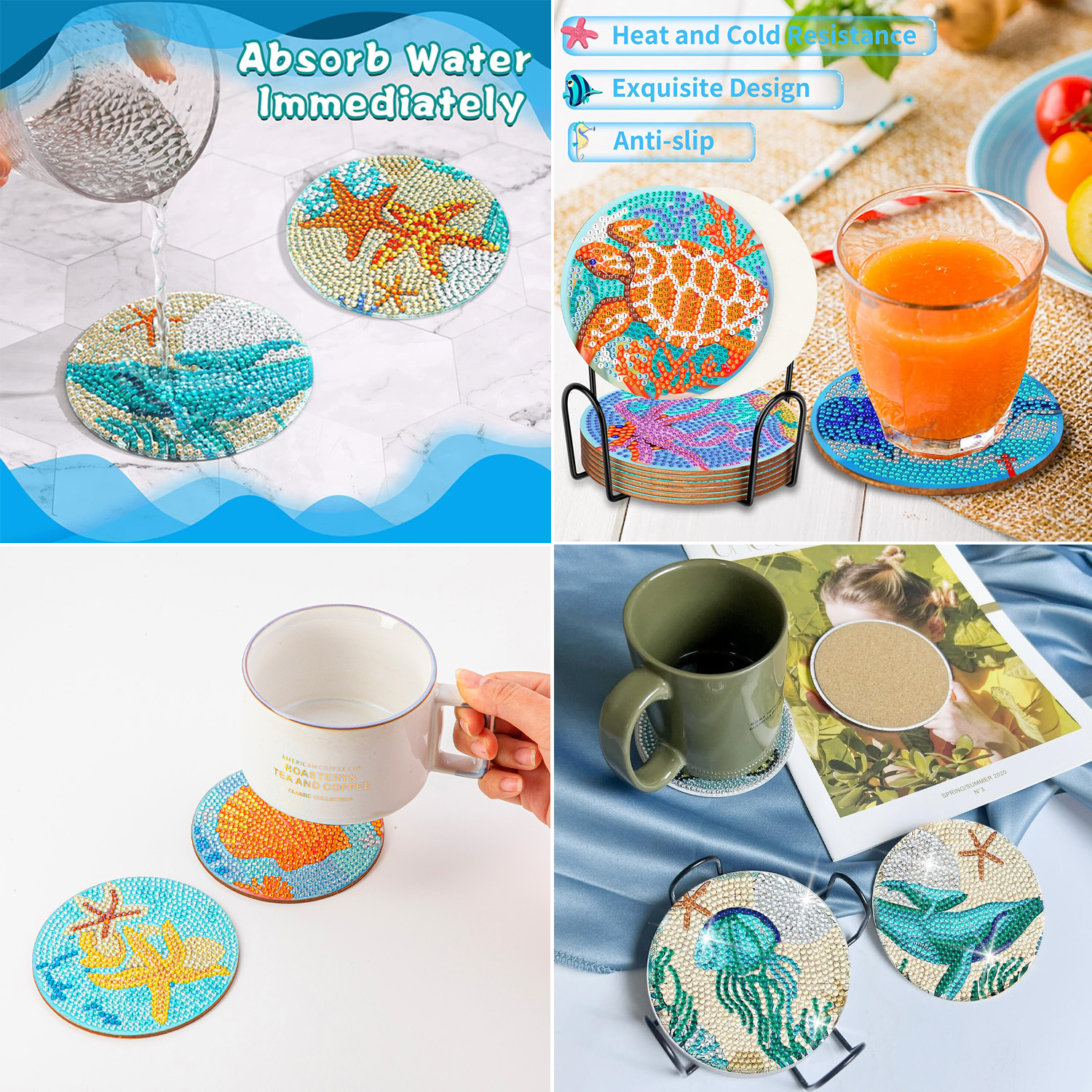 RUOPOTY 8pc/sets Diamond Paint - Resin Art For Beginner recension och pris