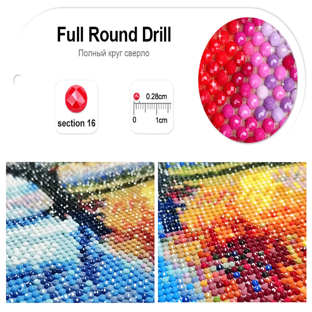 5D DIY Diamond Painting Gratef - Resin Art For Rose recension och pris