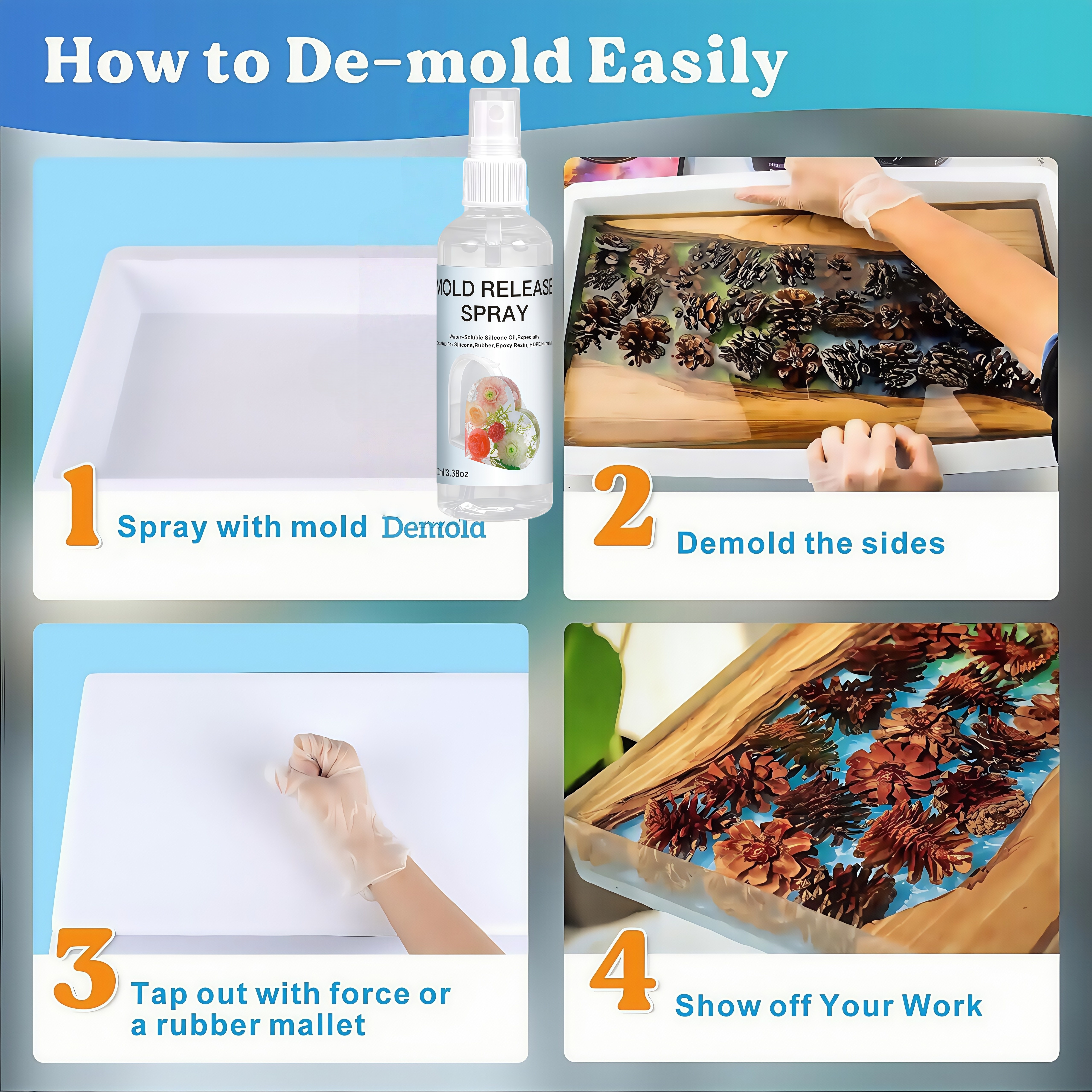 [mold demold spray] Non-Stick  - Release Spray Silicone recension och pris