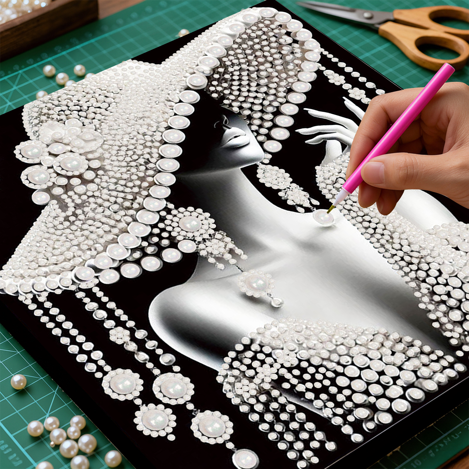 DIY Ladies Pearl Diamond Paint - Resin Art For Beginner recension och pris