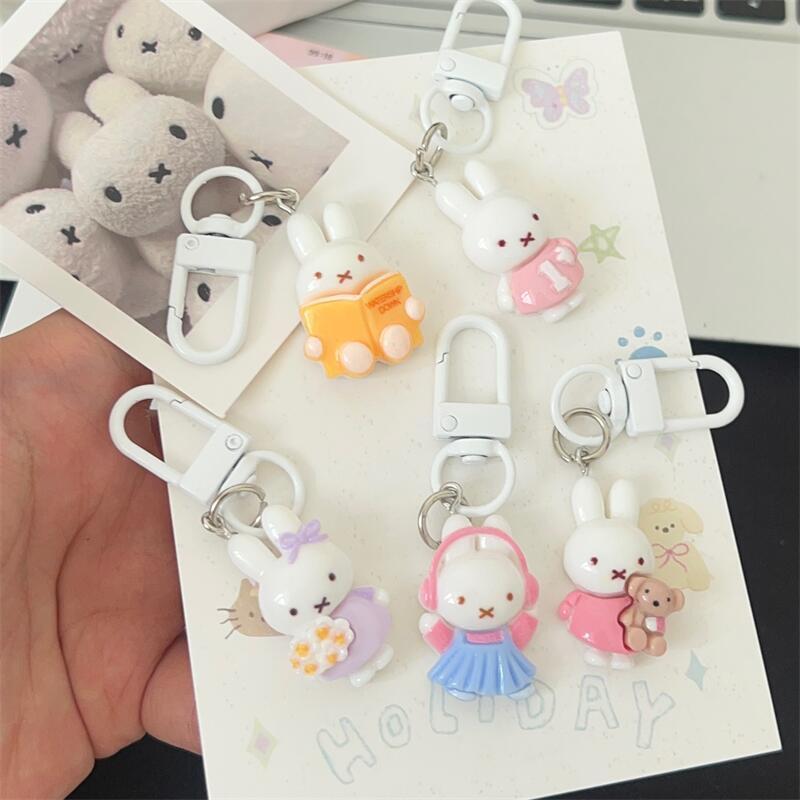 HOT 5pcs Miffy keychain creati - Resin Art Heart recension och pris