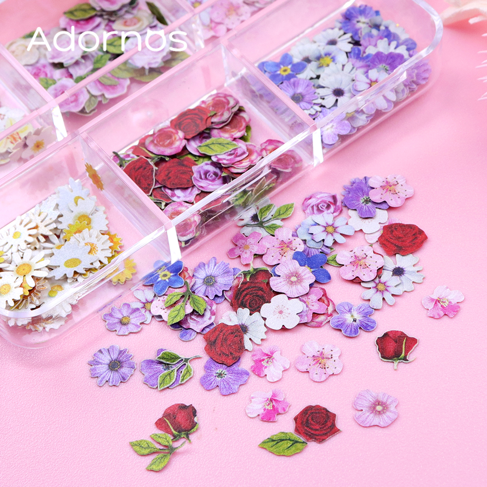 6 Grids Flowers Wood Pulp Chip - Resin Art For Rose recension och pris