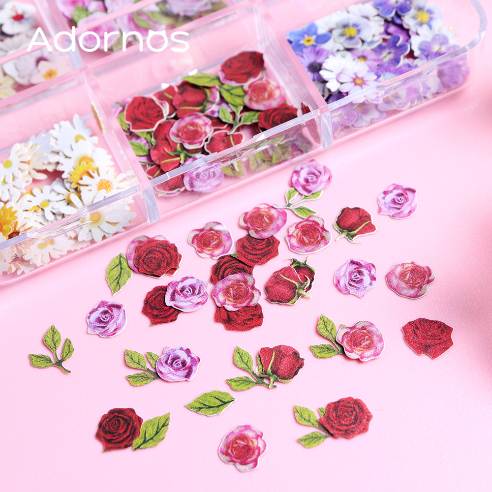 6 Grids Flowers Wood Pulp Chip - Resin Art For Rose recension och pris