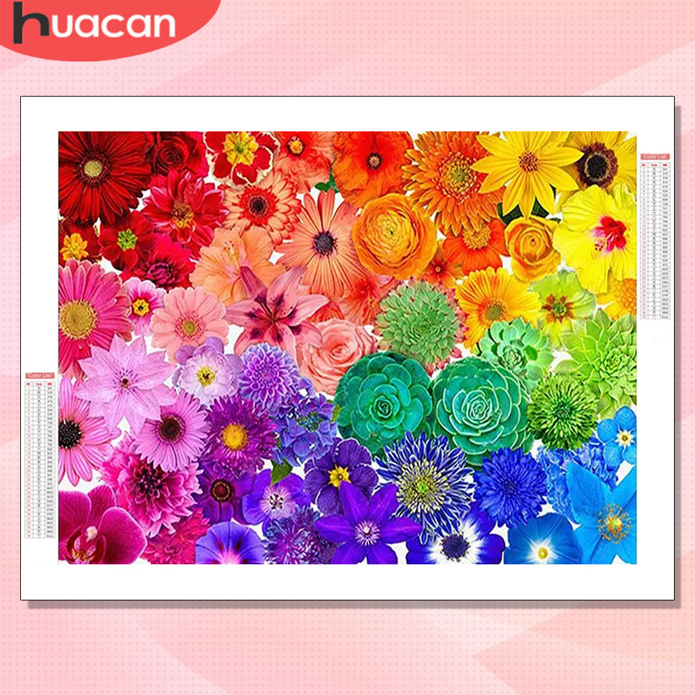 HUACAN Diamond Art Kits Flower - Resin Art For Rose recension och pris