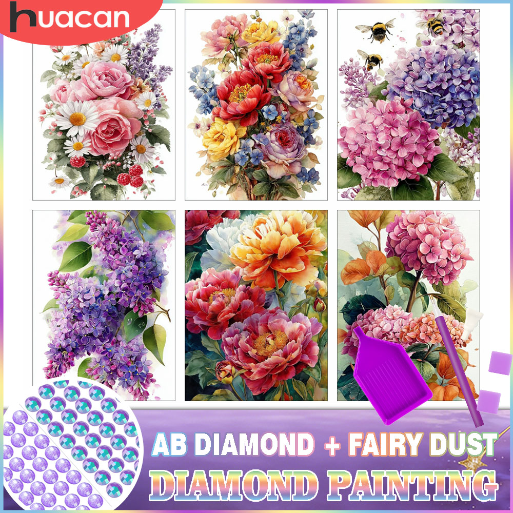 HUACAN Diamond Painting Kit Fl - Resin Art For Rose recension och pris