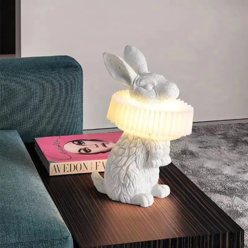 Modern Adorable Rabbit Table L - Resin Art On Floor recension och pris