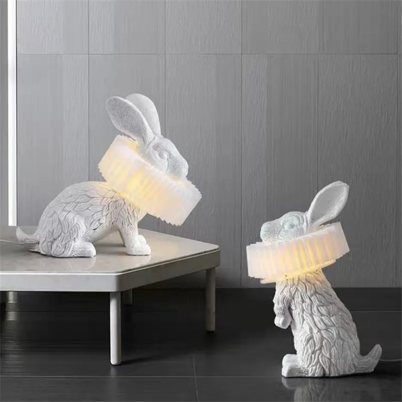 Modern Adorable Rabbit Table L - Resin Art On Floor recension och pris