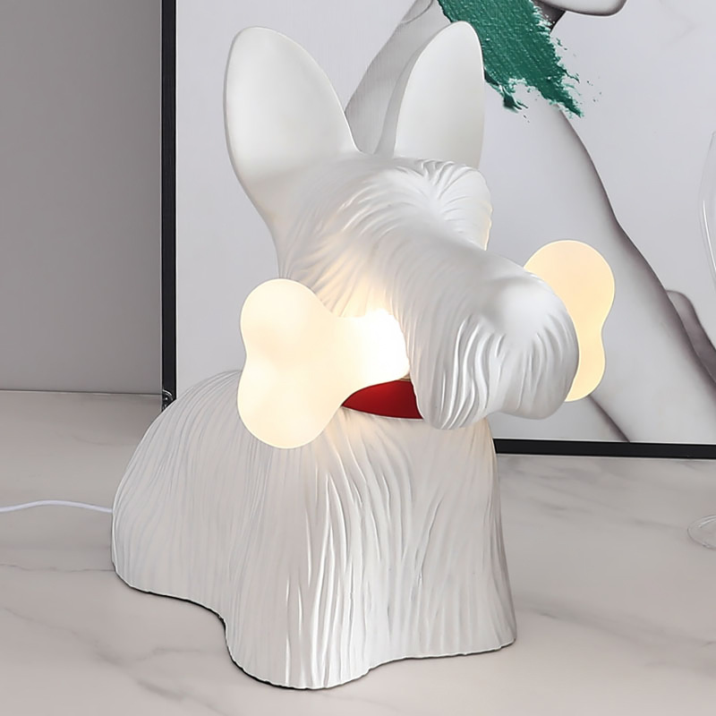 Scottie Table Lamp Decoration  - Resin Art On Floor recension och pris